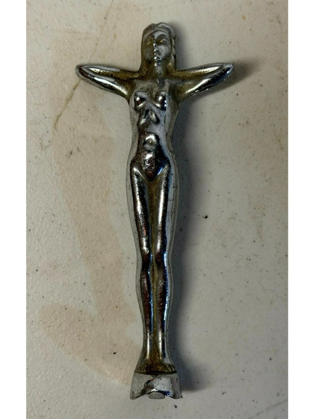 Amo Automobile Mascot by Desmo HOOD EMBLEM Badge Ornament Chrome Women